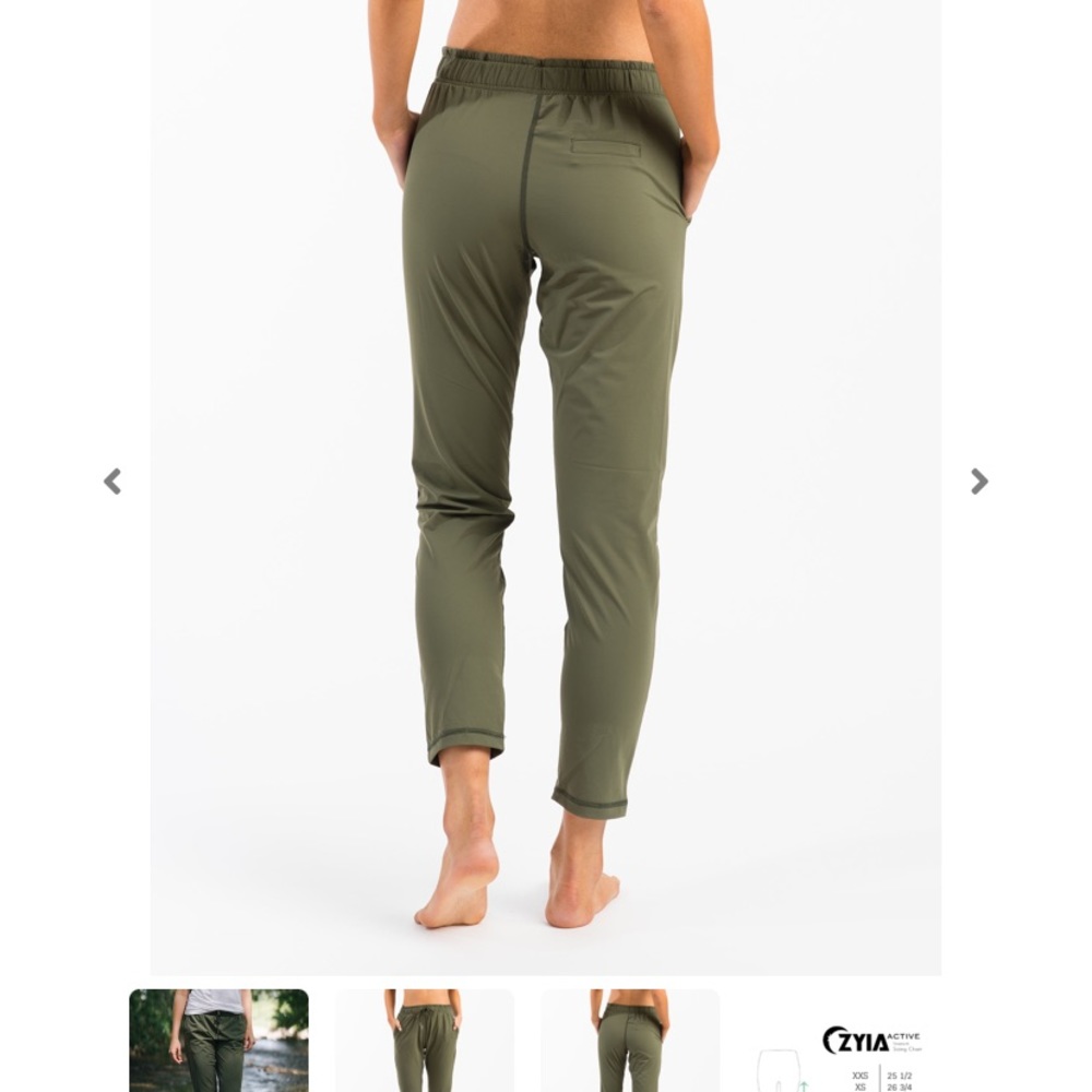 Zyia everywhere pants in olive, NWOT